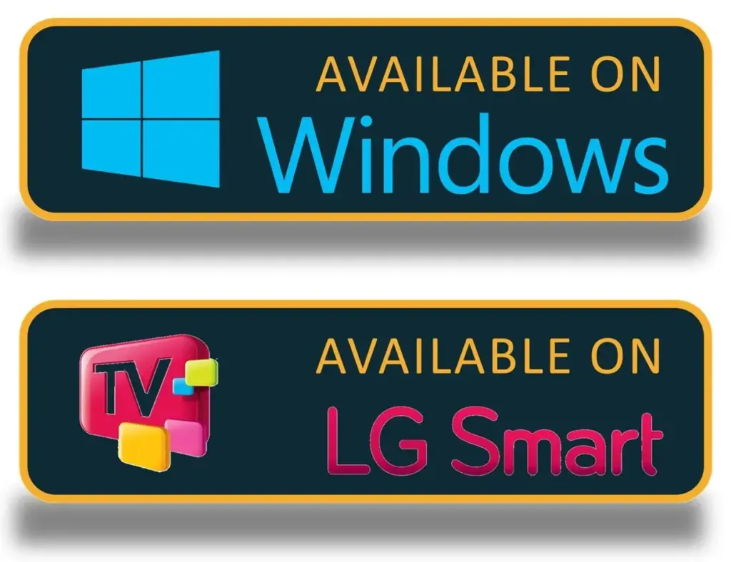 Tivistation IPTV app interface on LG smart TV and windows